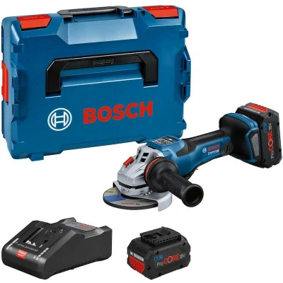 Afbeelding van Bosch Blauw GWS 18V 15 PSC accu Haakse slijper BITURBO 125 mm 2 x 8,0 Ah ProCORE + snellader In L Boxx 06019H6B01
