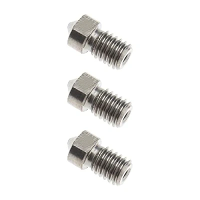 Afbeelding van 3 Stks Gehard Staal Nozzles 0.4mm M6 Compatibel met 1.75mm V5 V6 Hotend Titan Extruder Prusa i3 MK3 3D Printer Onderdelen