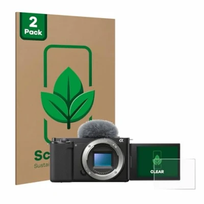 Afbeelding van ScreenLeaf Screenprotector voor Sony Alpha ZV E10 Duurzame schermbescherming Folie Beschermfolie transparant (2 Stuks)