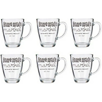 Afbeelding van Mok Transparant Glas 6 Stuks (320 ml)