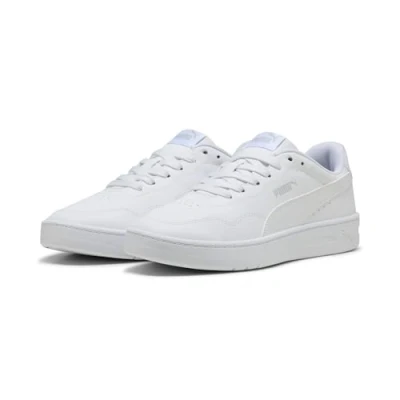 Afbeelding van PUMA Dames Court Lally Sneaker, Wit Cool Lichtgrijs, 8 UK, Licht Grijs, 42 EU