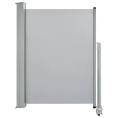 Afbeelding van Tuinscherm uittrekbaar 100x300 cm grijs