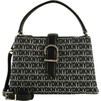 Afbeelding van DKNY Deena Satchel Handtas, Dames, Maat: One Size, Black