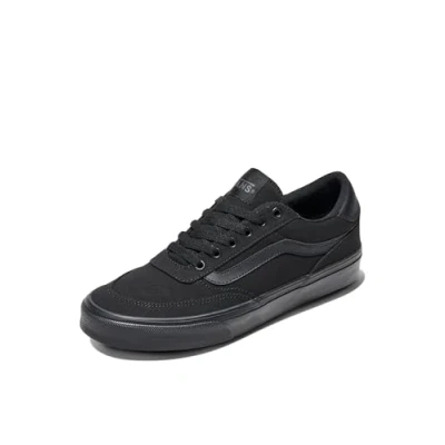 Afbeelding van Vans Heren Brooklyn LS Sneaker, Canvas Zwart/Zwart, 7 UK, Zwart, 40.5 EU