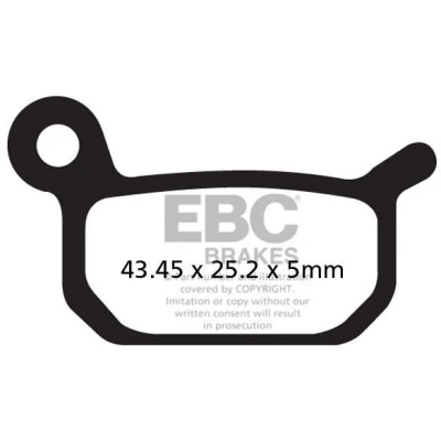 Afbeelding van Set remblokken EBC FA 325TT (Tomos &#039;05 MC 50 Senior V+A)