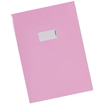 Afbeelding van Herma, Notitieboekje + schrijfblok, Schriftkaft, van karton, DIN A4, roze, stevig en hoge kwaliteit, met etiket, voor een (A4, Hardcover)