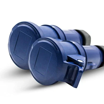 Afbeelding van DOJA industrieel stopcontact 380 V bus IP44, 32 A 2P+T (3 polig), 2 stuks, vrouwelijk, eenfasige 3 polige stekker, industriële stopcontactadapter Cetac, stekker