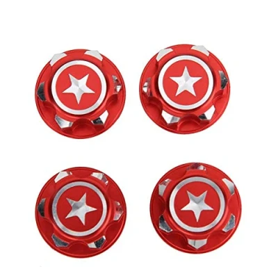 Afbeelding van Tbest Hex Wielmoer, 4 Stks Aluminium 17mm Wiel Mount Moeren Set Fit voor X MAXX Summit Traxxas RC Auto (Rood) Model Accessoire Speelgoed
