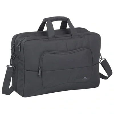 Afbeelding van RivaCase Laptop Schoudertas 17 Inch Extra vak voor 10.1 tablet Zwart