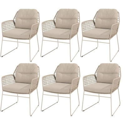Afbeelding van Albano dining tuinstoel latte Taste 4SO set van 6