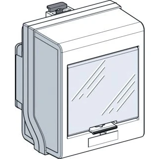 Afbeelding van Schneider electric canalis aftakkast railkoker 4 geleiders 3 polen 32a 230 500v hxbxl 165x95x135mm ip55 wit ral9001 knb32cm55
