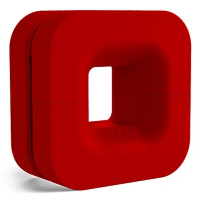 Afbeelding van NZXT Puck Cable Management and Headset Mount Compact Size Silicone Construction Powerful Magnet for Computer Case Mounting Red