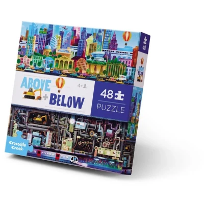 Afbeelding van Crocodile Creek Puzzel Above &amp; Below City 48 stukjes