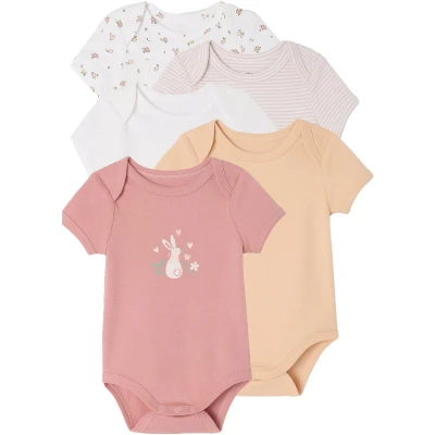 Afbeelding van Vertbaudet Set van 5 babyrompers met korte mouwen