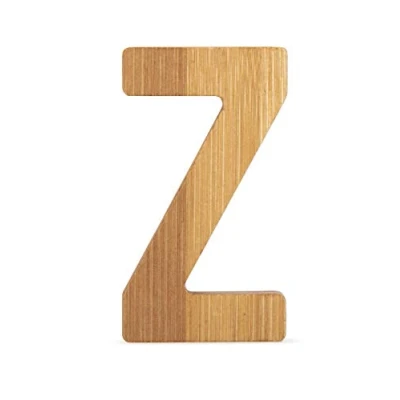 Afbeelding van small foot 12079 ABC letter Z van duurzame bamboe, combineerbaar met andere letters als decoratie of deurbordje