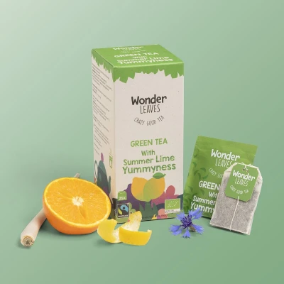 Afbeelding van Wonder Leaves Bio FT Green Tea Lime 1.8 Gr