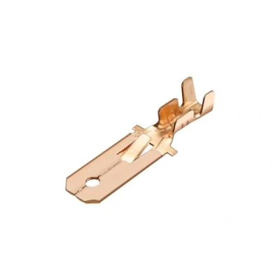 Afbeelding van Heschen mannelijke spade snelle splice krimp terminals 6.3mm connector niet geïsoleerd 100 stks