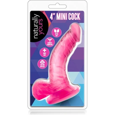 Afbeelding van Mini dildo 10 cm met zuignap Naturally Yours Roze