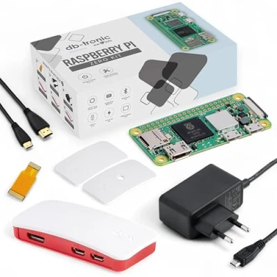 Afbeelding van Raspberry Pi Zero 2 W Starter Set 5.1V 2.5A voeding Behuizing met 3 afdekkingen Micro HDMI adapter