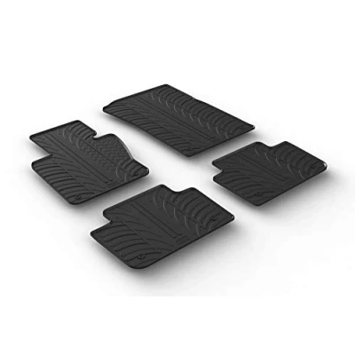 Afbeelding van Gledring Rubbermatten passend voor BMW X3 2004 2010 (T profiel 4 delig + montageclips)