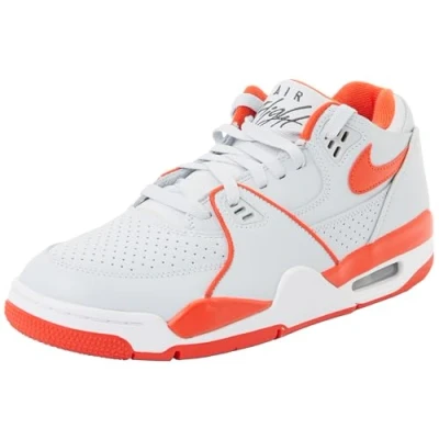 Afbeelding van NIKE Air Flight &#039;89 Low Herensneaker, 40 EU, Pure Platinum Picante Rood Wit, EU