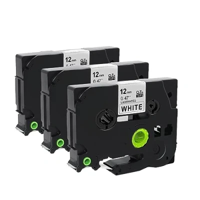 Afbeelding van Molabel Compatibel TZ231 TZe231 voor Brother Tze 231 TZ 12 mm 0,47 gelamineerd wit Label Tape P Touch PT H100R H105 H100LB PT320