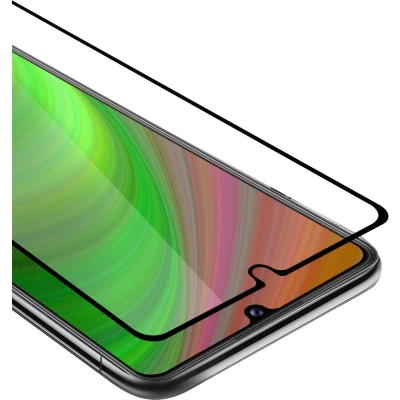 Afbeelding van Cadorabo Screenprotector geschikt voor Honor PLAY 9A Volledig scherm pantserfolie Beschermfolie in TRANSPARANT met ZWART Gehard (Tempered) display beschermglas 9H hardheid 3D Touch