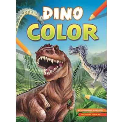 Afbeelding van Dino color kleurblok / Bloc de coloriage