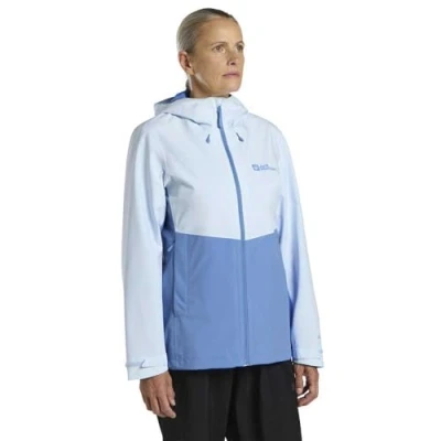 Afbeelding van Jack Wolfskin Weiltal Hardshelljas, Dames, Maat: Large, Ice blue