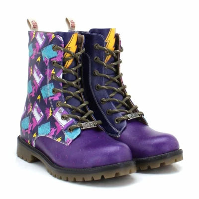 Afbeelding van GOBY Retro Volt Laarzen Handmade Vegan Leer Dames Maat 39