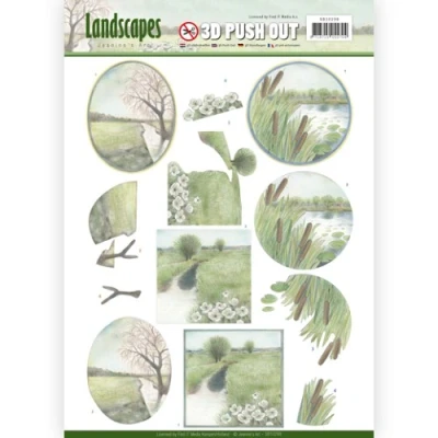 Afbeelding van 3D Pushout Jeanine`s Art Landscapes Winter
