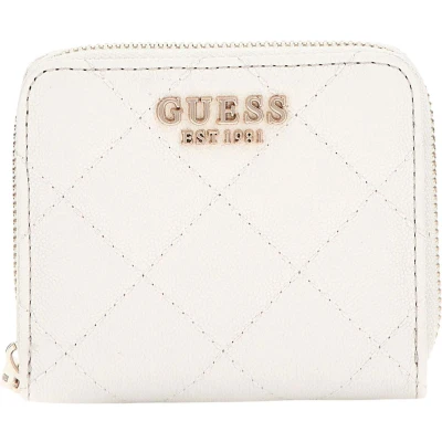 Afbeelding van Guess Carly Small ZIP Around Portemonnee, Dames, Maat: One Size, Stone