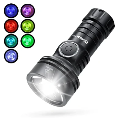 Afbeelding van Wurkkos TS11 Mini zaklamp, led, 2000 lumen, kleine SFT40 led met RGB Auxiliary, Max Throw 616 M, outdoor USB C oplaadbaar, 18350 TIR lens, BLF Anduril 2.0 UI
