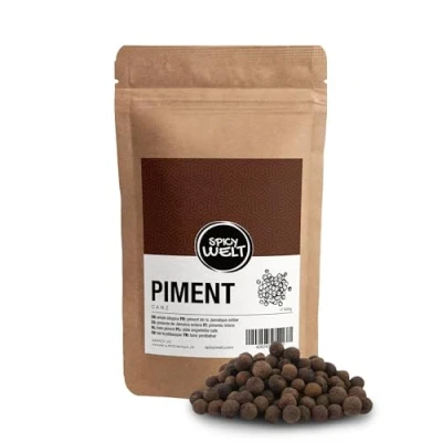 Afbeelding van Spicy Welt Piment Heel (500g) Hele Pimentbessen voor Stoofschotels, Marinades &amp; Inmaak Aromatisch, Warm Complex 100% Natuurlijk Zonder Toevoegingen