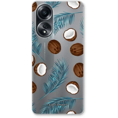 Afbeelding van Case Company® hoesje geschikt voor Oppo A58 4G Kokosnoot Soft Cover Telefoonhoesje Bescherming aan alle Kanten en Schermrand
