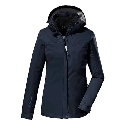 Afbeelding van killtec Dames Functioneel jack/outdoorjack met afritsbare capuchon KOS 133 WMN JCKT, dark navy, 44, 38383 000