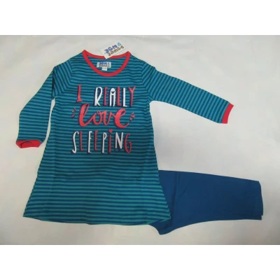 Afbeelding van Wiplala Jen &amp; James Pyjama Meisje I really love sleeping 5 jaar 110