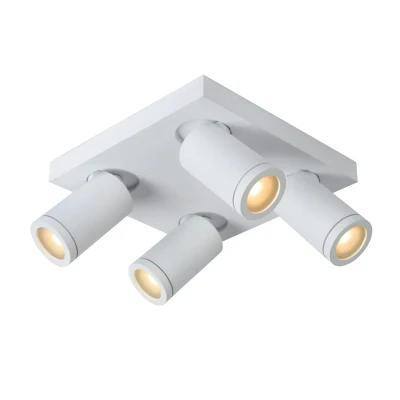 Afbeelding van Lucide TAYLOR Plafondspot LED Dim to warm GU10 4x5W IP44 Wit