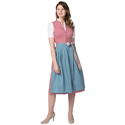 Afbeelding van Stockerpoint Dirndl Luciana damesjurk, koraalrood, 40