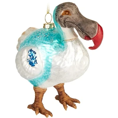 Afbeelding van BRUBAKER Handgeschilderde Glazen Kerstbal Grappig Motief Handgeblazen Kerstboom Decoratie Figurines Grappige Deco Hanger Boombal Kerst Pelikaan