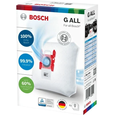 Afbeelding van Bosch Siemens 17003048 stofzuigerzak stofzuiger BBZ41FGALL stofzuigerzakken type g all, 4 stuks voor alle series