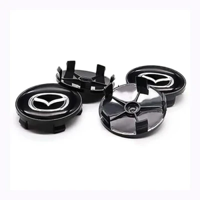 Afbeelding van 4 Stuks Auto Naafkappen Voor Mazda 60mm,wielnaaf Covers Hub Center Cover Waterdicht Stofdicht Banden Velgen Accessoires,A