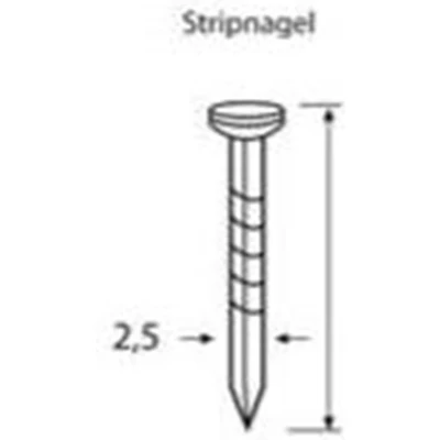 Afbeelding van Dutack Nagel saalt/ball 2.5mm 37mm ds 1 duizend 5211006