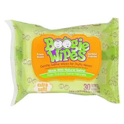 Afbeelding van Boogie Wipes Gentle Saline For Stuffy Noses Grape 30 by