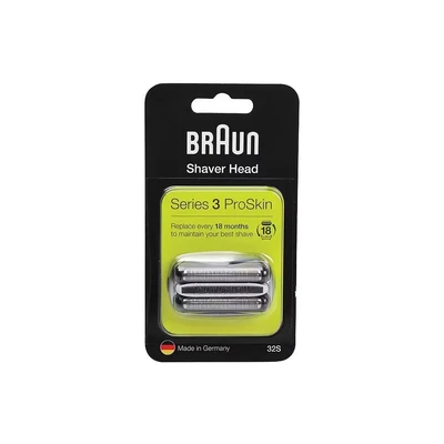 Afbeelding van Braun Series 3 32S Elektrisch Scheerapparaat Vervangende Scheerkop Scheerblad Zilver