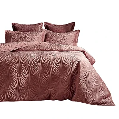 Afbeelding van Paoletti Palmeria dekbedovertrek en kussensloop set, blush, tweepersoons
