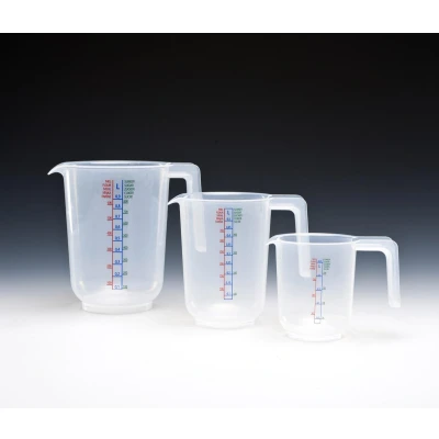Afbeelding van Maatbeker set 3 Stuks Kunststof Maatkannen Gram &amp; Liter / ML