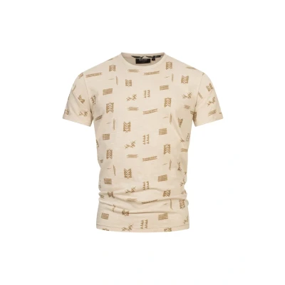 Afbeelding van Indicode Jeans Inasbjorn Tshirt print, Heren, Maat: Small, Fog