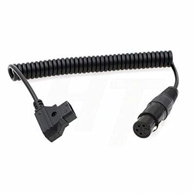 Afbeelding van HangTon DSLR camera monitor XLR 4 pins aansluiting D Tap gewikkelde stroomkabel