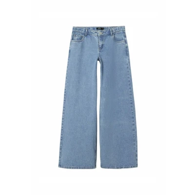 Afbeelding van Nlfkizza DNM Lw Wide Pant Noos, blauw (light blue denim), 128
